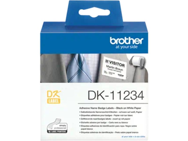 Brother Dk-11234 printeretiket Wit Zelfklevend printerlabel