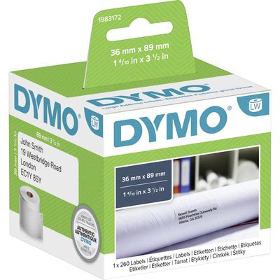 Dymo 1983172 Etiket Zwart op wit