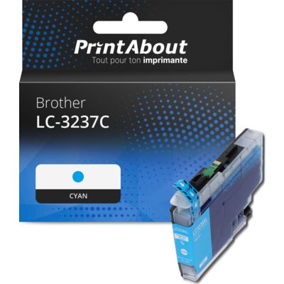 Cartouche compatible Brother LC-3237C - Cyan