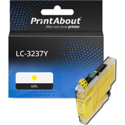 PrintAbout Huismerk vervangt Brother LC-3237Y Inktcartridge Geel
