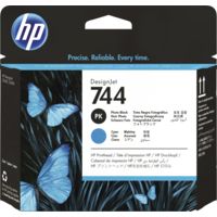 HP F9J86A (744) - Noir + cyan - Tête d'impression