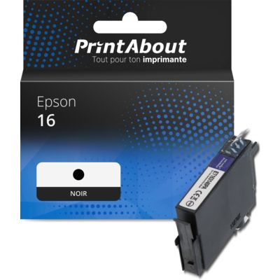 Cartouche compatible Epson 16 (C13T16214012) - Noir
