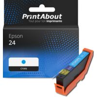 Cartouche compatible Epson 24 (C13T24224012) - Cyan