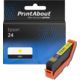 Huismerk Epson 24 (C13T24244012) Inktcartridge Geel