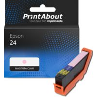 Cartouche compatible Epson 24 (C13T24264012) - Magenta clair