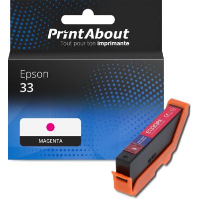 Cartouche compatible Epson 33 (C13T33434012) - Magenta
