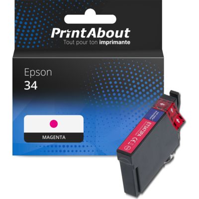 Cartouche compatible Epson 34 (C13T34634010) - Magenta