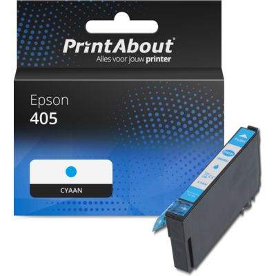 Huismerk Epson 405 (C13T05G24010) Inktcartridge Cyaan