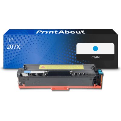 Toner compatible HP 207X (W2211X) - Cyan - Grande capacité