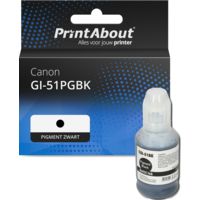 Huismerk Canon GI-51PGBK Inktcartridge Pigment zwart