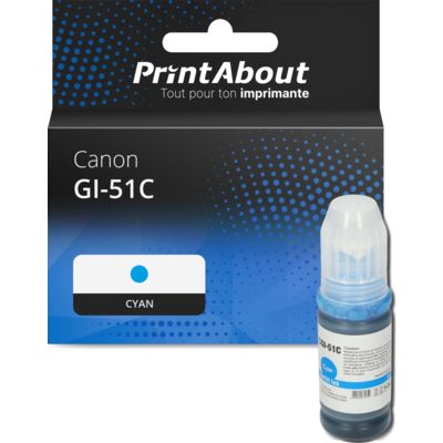Cartouche compatible Canon GI-51C - Cyan