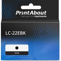 Cartouche compatible Brother LC-22EBK - Noir - Grande capacité
