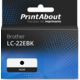 Cartouche compatible Brother LC-22EBK - Noir - Grande capacité