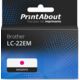 Cartouche compatible Brother LC-22EM - Magenta