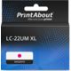 PrintAbout Huismerk vervangt Brother LC-22UM XL Inktcartridge Magenta Hoge capaciteit