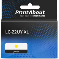 Cartouche compatible Brother LC-22UY XL - Jaune - Grande capacité