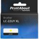 Cartouche compatible Brother LC-22UY XL - Jaune - Grande capacité