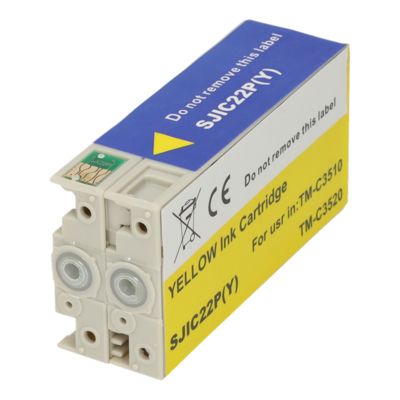 Huismerk Epson SJIC22P(Y) Inktcartridge Geel