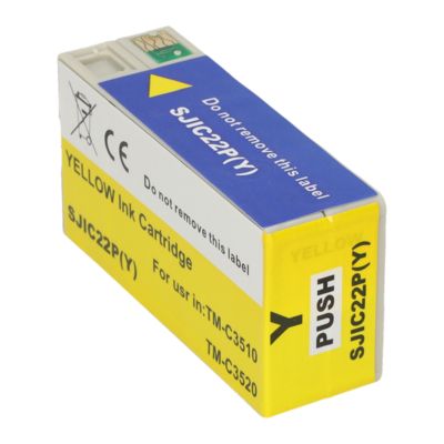 Huismerk Epson SJIC22P(Y) Inktcartridge Geel