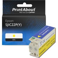 Huismerk Epson SJIC22P(Y) Inktcartridge Geel