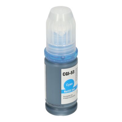Huismerk Canon GI-53C Inktcartridge Cyaan