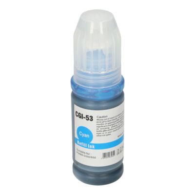 Huismerk Canon GI-53C Inktcartridge Cyaan