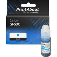 Huismerk Canon GI-53C Inktcartridge Cyaan