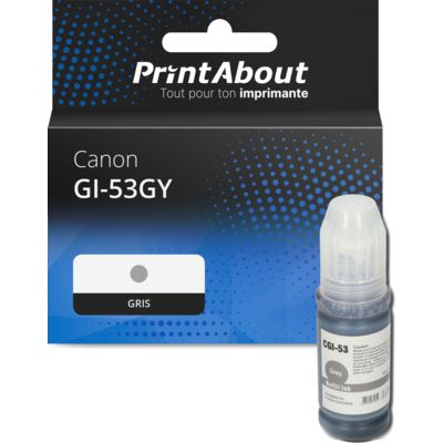 Cartouche compatible Canon GI-53GY - Gris