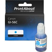 Huismerk Canon GI-56C Inktcartridge Cyaan
