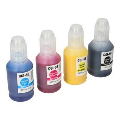 Huismerk Canon GI-56BK/C/M/Y Inktcartridge 4-kleuren Multipack