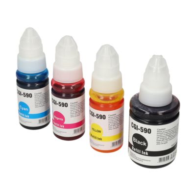Cartouche compatible Canon GI-590BK/C/M/Y - 4 couleurs - Multipack