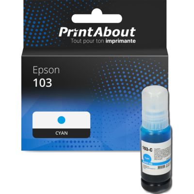 Cartouche compatible Epson 103 (C13T00S24A) - Cyan