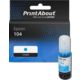 Huismerk Epson 104 (C13T00P240) Inktcartridge Cyaan