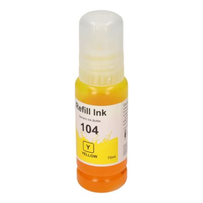 Huismerk Epson 104 (C13T00P440) Inktcartridge Geel