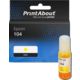 Huismerk Epson 104 (C13T00P440) Inktcartridge Geel