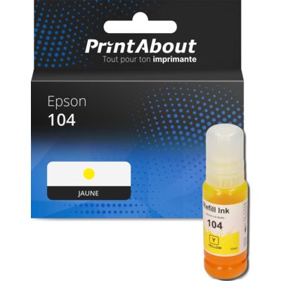 Cartouche compatible Epson 104 (C13T00P440) - Jaune