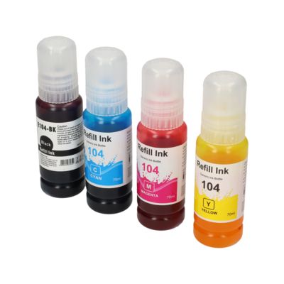 Huismerk Epson 104 (C13T00P14/24/34/440) Inktcartridge 4-kleuren Multipack