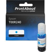 Huismerk Epson T00R240 Inktcartridge Cyaan