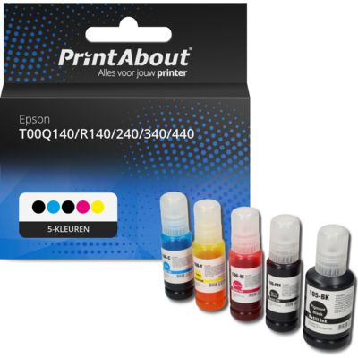 Huismerk Epson T00Q140/R140/240/340/440 (105) Inktcartridge 5-kleuren Multipack