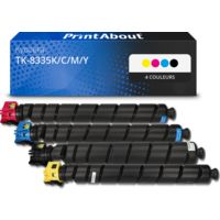 Toner compatible Kyocera TK-8335K/C/M/Y - 4 couleurs - Multipack
