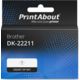 Huismerk Brother DK-22211 Etiket Zwart op wit (29 mm)