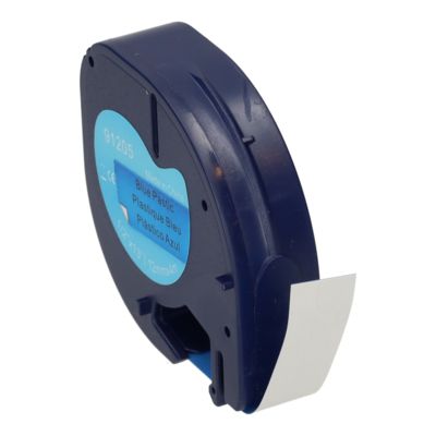 Huismerk Dymo 91205 (S0721650) Tape Zwart op blauw (12 mm)