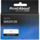 Huismerk Dymo S0929120 Etiket Zwart op wit (25 mm x 25  mm)