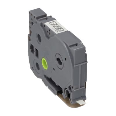 PrintAbout Huismerk vervangt Brother TZe-111 Tape Zwart op transparant (6 mm)
