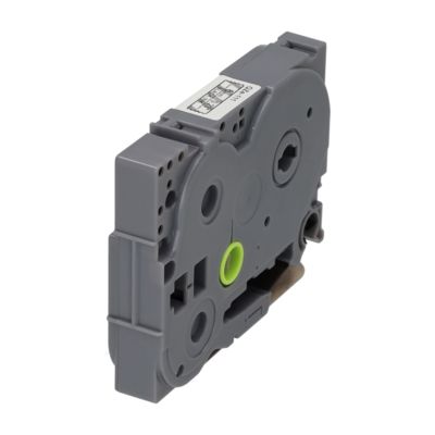 PrintAbout Huismerk vervangt Brother TZe-111 Tape Zwart op transparant (6 mm)