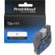 PrintAbout Huismerk vervangt Brother TZe-111 Tape Zwart op transparant (6 mm)
