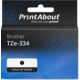 Huismerk Brother TZe-334 Tape Goud op zwart (12 mm)
