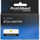 Ruban compatible Brother BTZe-S641PA - (18 mm) - Noir sur jaune