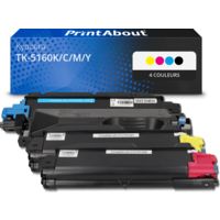 Toner compatible Kyocera TK-5160K/C/M/Y - 4 couleurs - Multipack