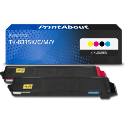 Huismerk Kyocera TK-8315K/C/M/Y Toner 4-kleuren Multipack